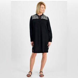 Style & Co Embroidered winter Dress,